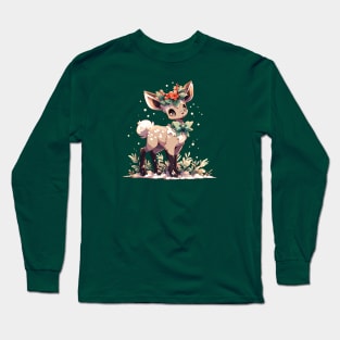 Pretty fawn under the mistletoe Long Sleeve T-Shirt